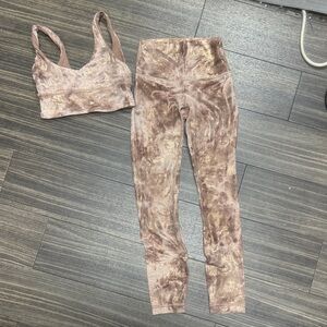 Lululemon Athletica Pink and Gold Set